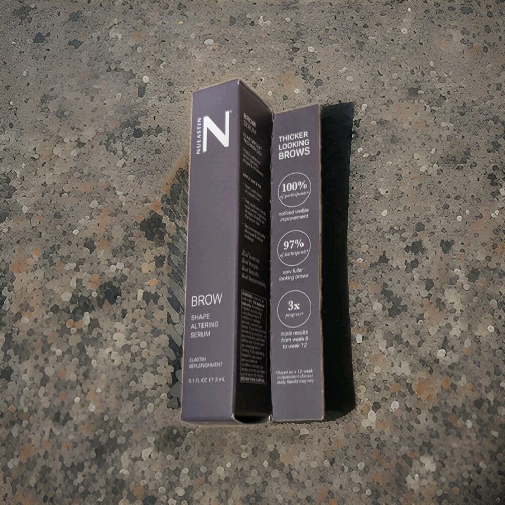 NIB NULASTIN Brow Shape & Altering Serum; Fortifying; Full Size 0.1 oz